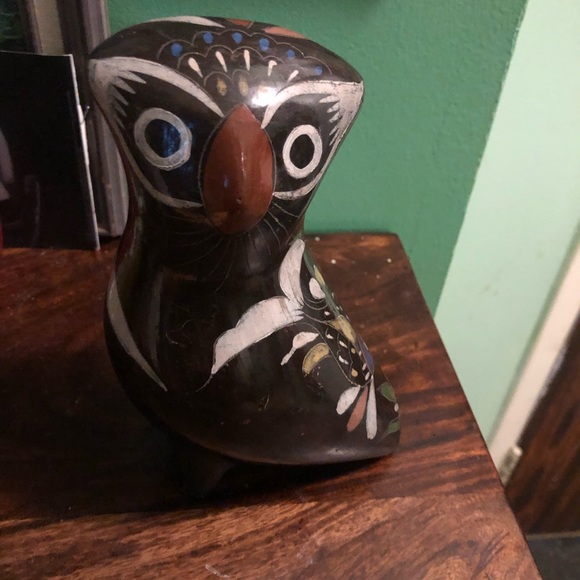 Brown owl figurine, tonala style and design - Picture 4 of 8